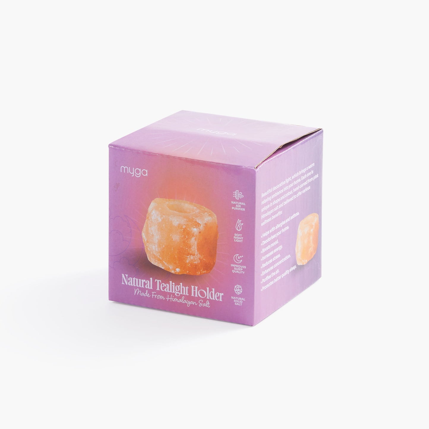 1kg Single Himalyan Salt Candle Holder