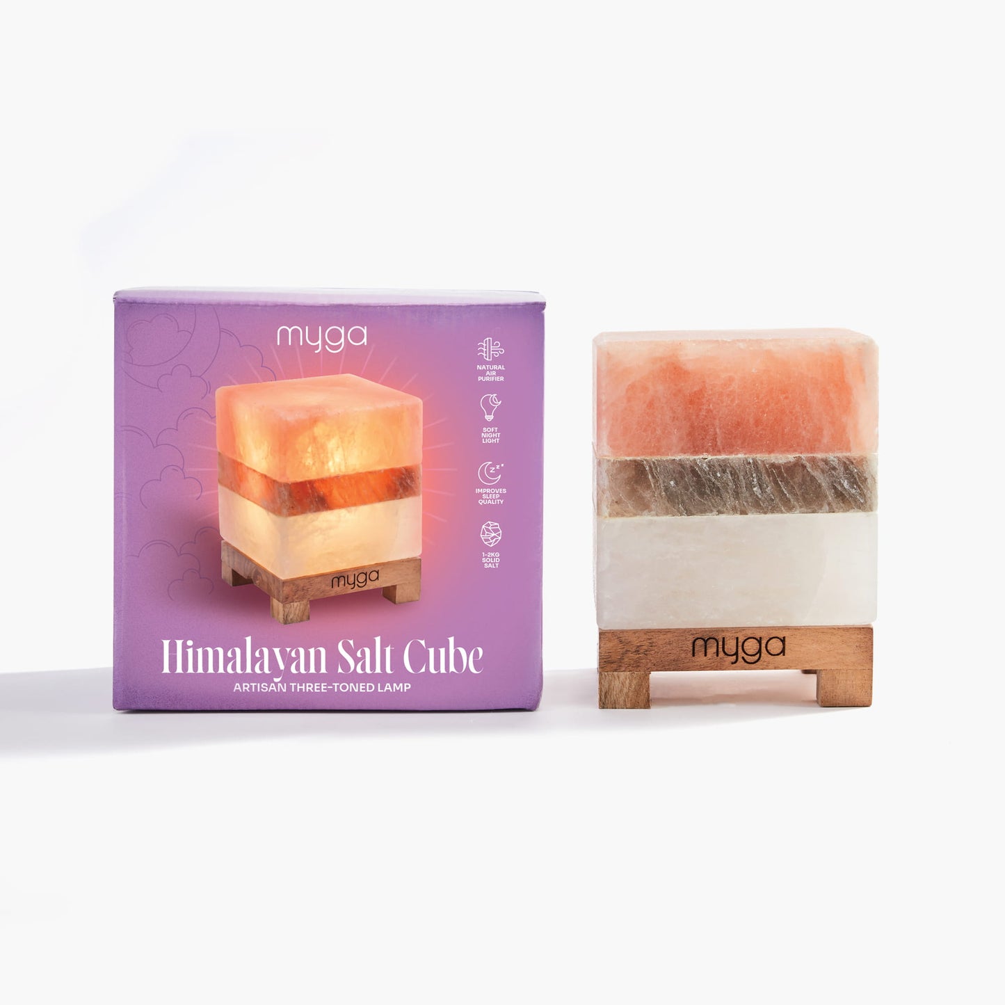 Cube Himalayan Salt Lamp