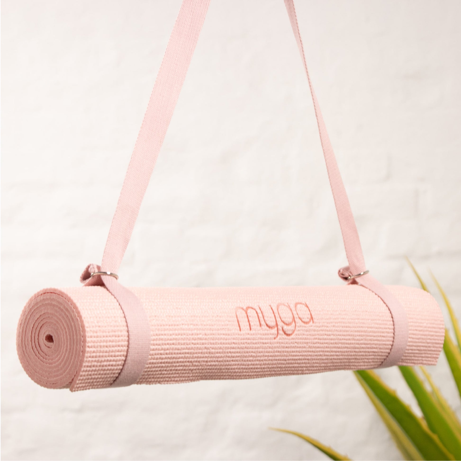  Myga Yoga Starter Set - Yoga Mat, Yoga Block Brick & Metal  D-Ring Yoga Strap - Starter Kit for Beginners great for Pilates, Yoga,  Stretching, Health & Fitness - Complete