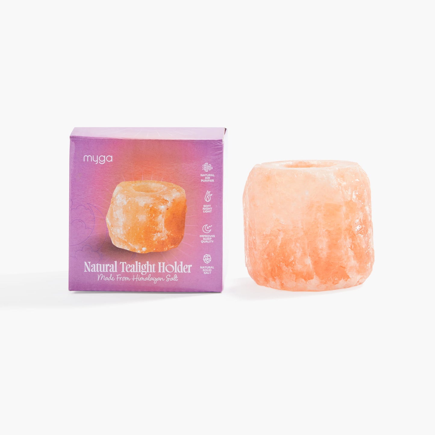 1kg Single Himalyan Salt Candle Holder