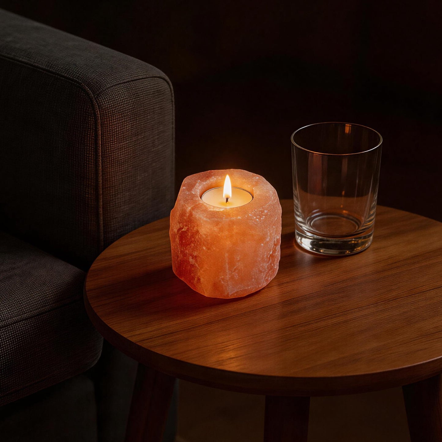 1kg Single Himalyan Salt Candle Holder