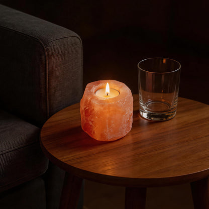 1kg Single Himalyan Salt Candle Holder
