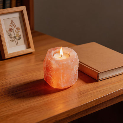 1kg Single Himalyan Salt Candle Holder