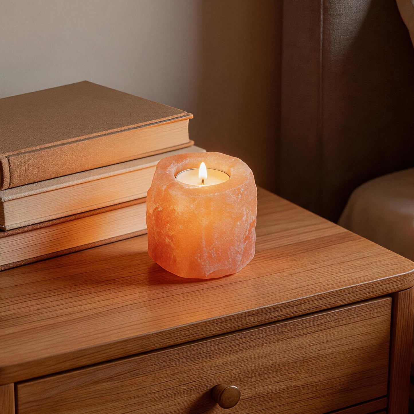 1kg Single Himalyan Salt Candle Holder