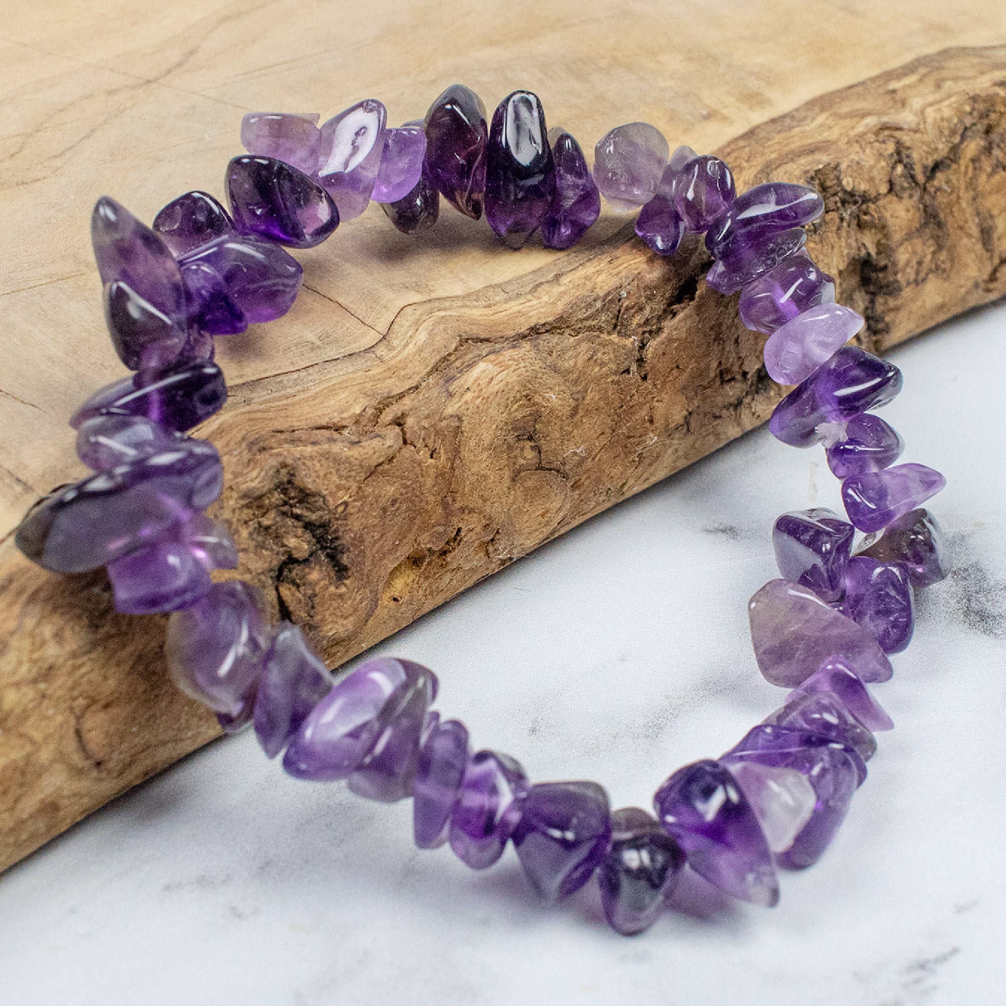 Natural Amethyst Crystal Healing Bracelet – AshokaSundari Jewels