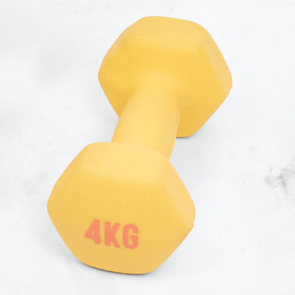 Neoprene & Cast Iron Hex Dumbbell Pair