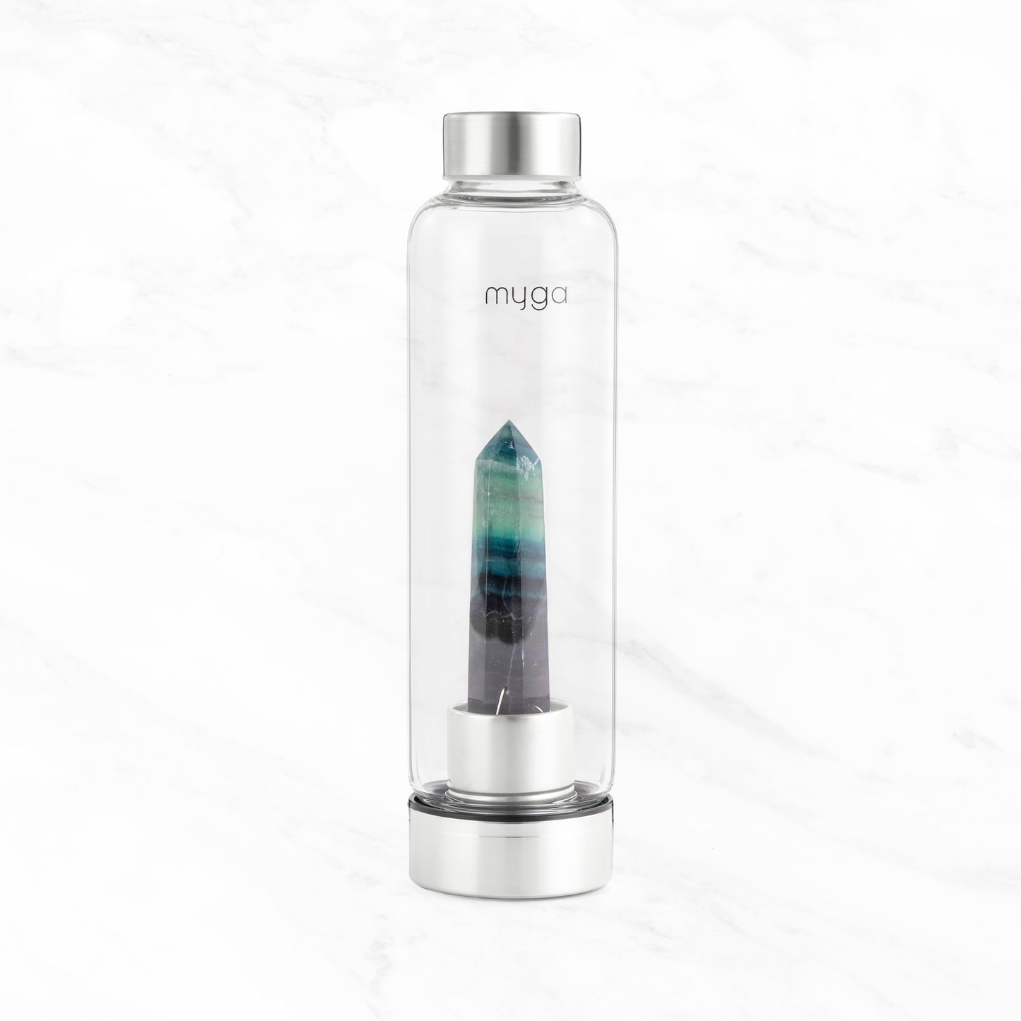 Crystal Water Bottle - Fluorite