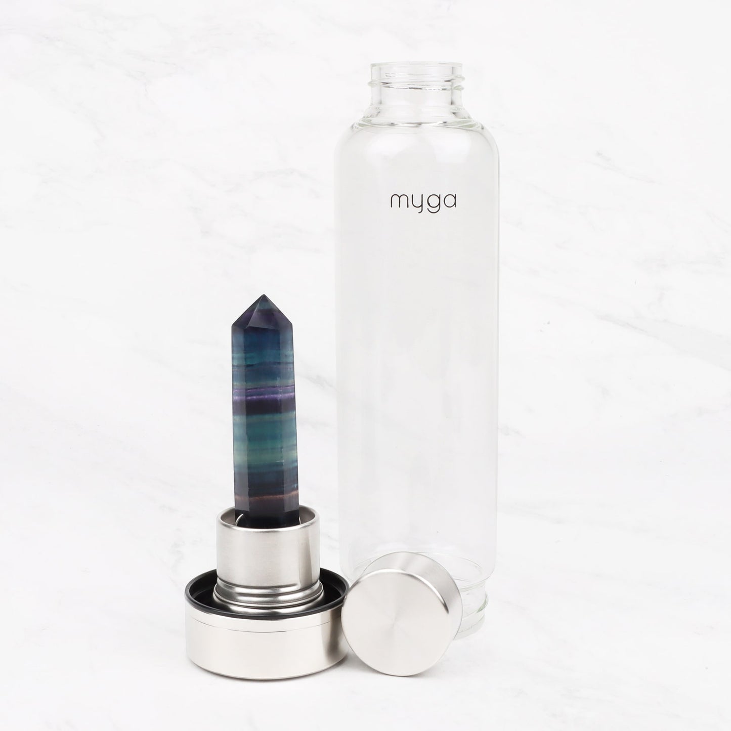 Crystal Water Bottle - Fluorite