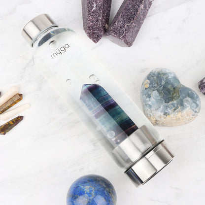 Crystal Water Bottle - Fluorite