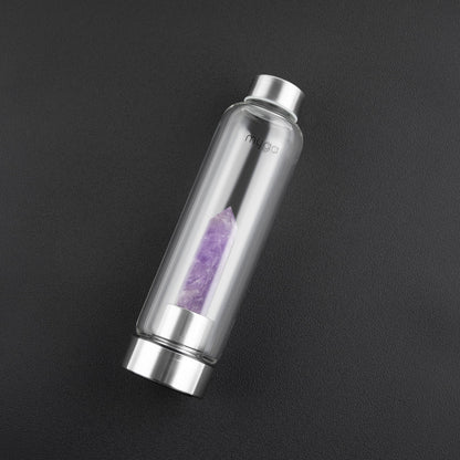 Crystal Water Bottle - Amethyst