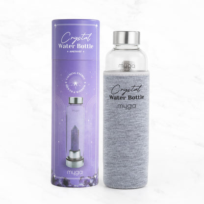 Crystal Water Bottle - Amethyst