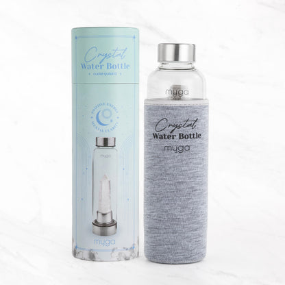 Crystal Water Bottle - Clear Quartz