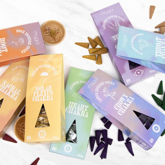 Chakra Incense Cones (Set of 7 Packs)