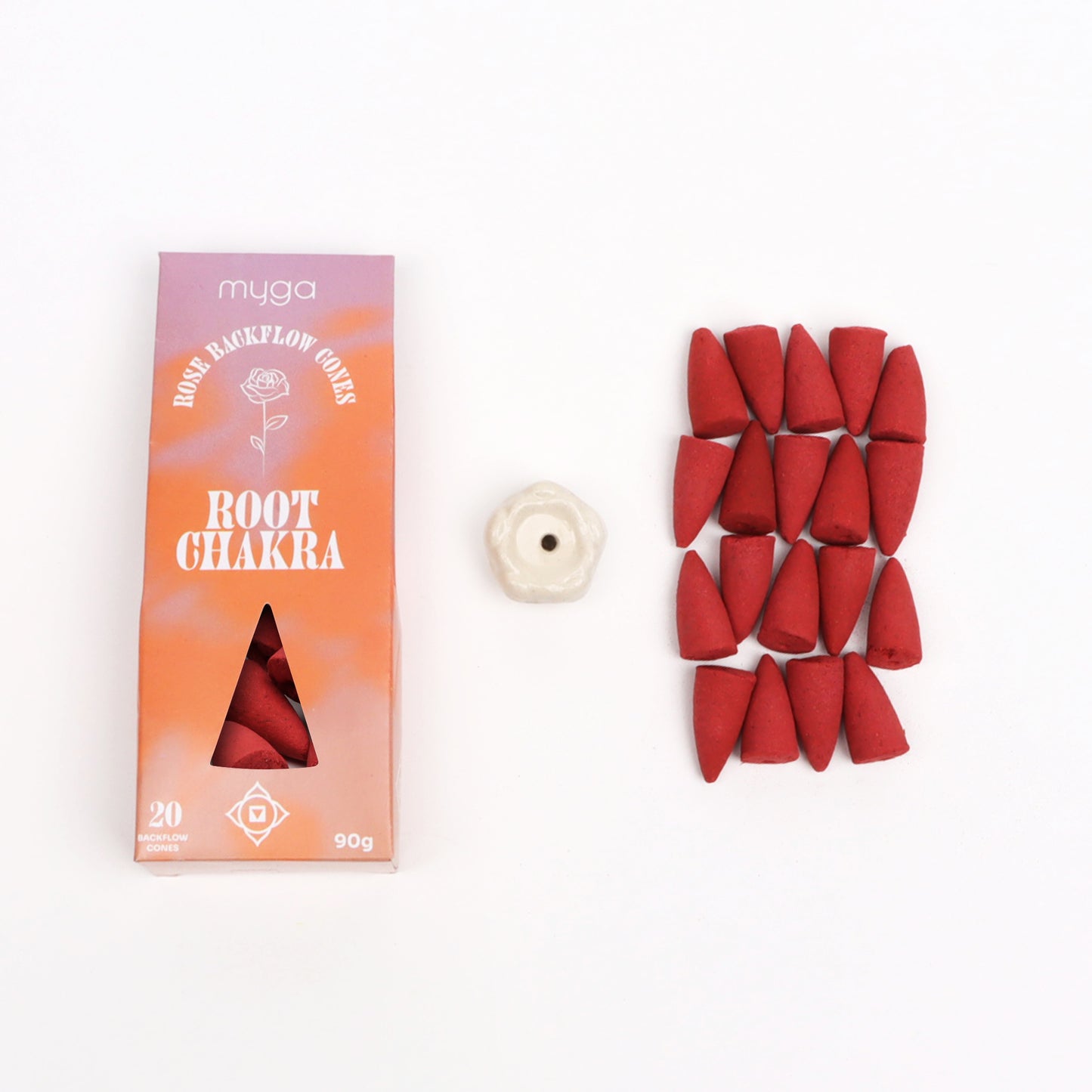 Chakra Incense Backflow Cones (Set of 7 Packs)