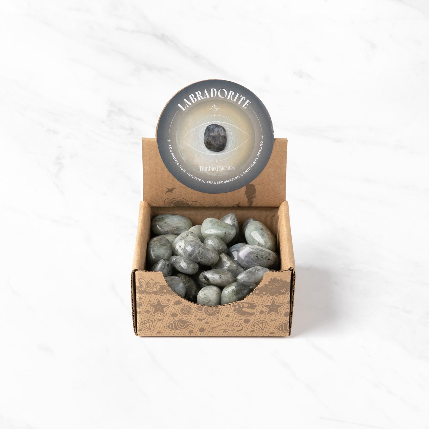 Polished Tumbled Stones Box