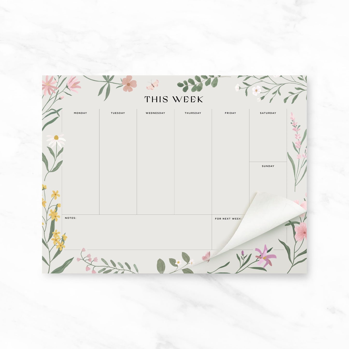 Weekly Planner Pad