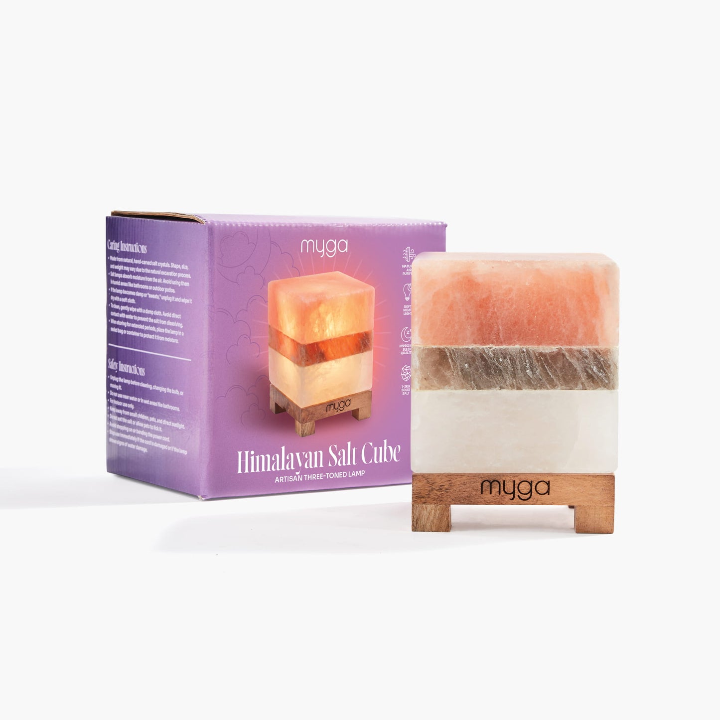 Cube Himalayan Salt Lamp