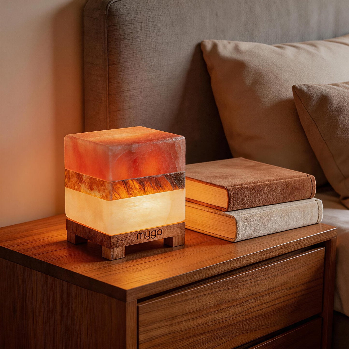 Cube Himalayan Salt Lamp