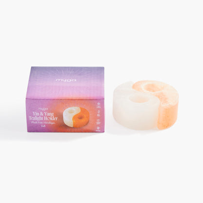 Yin & Yang Himalayan Salt Tealight Holder