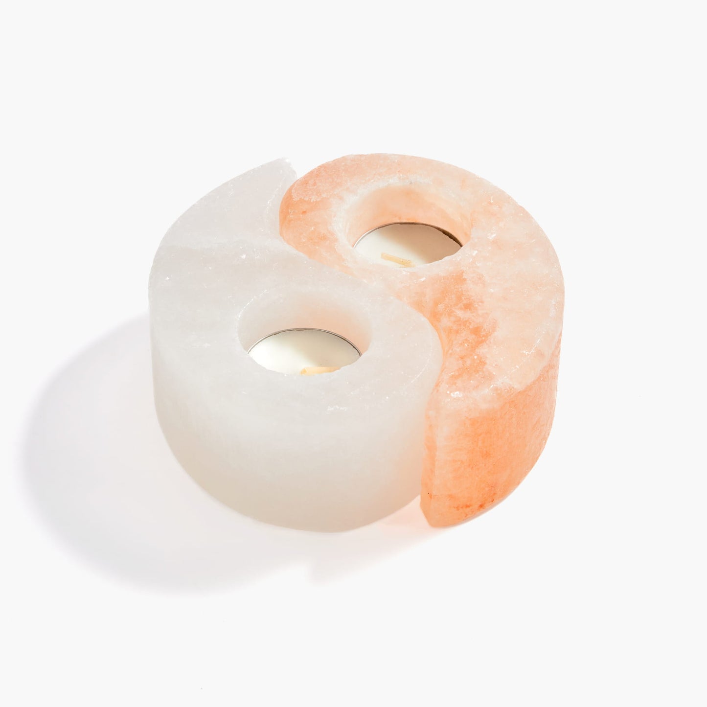 Yin & Yang Himalayan Salt Tealight Holder