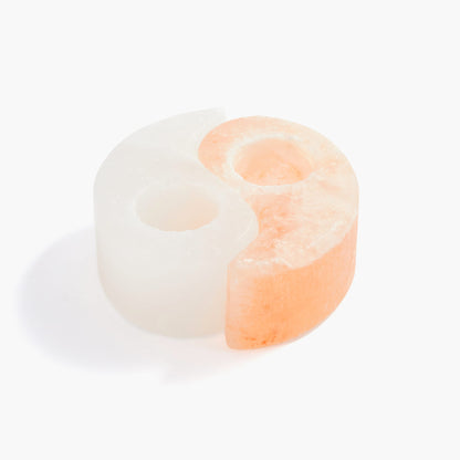 Yin & Yang Himalayan Salt Tealight Holder