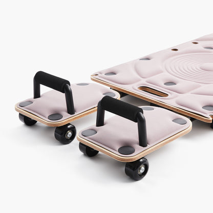 Wooden Pilates Reformer with Massage Roller