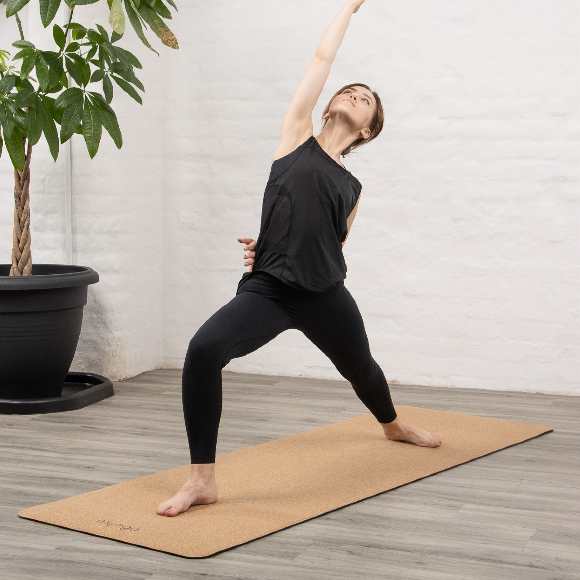 KEEMARU Premium Cork Yoga Mat - Extra Large and Extra Thick Yoga