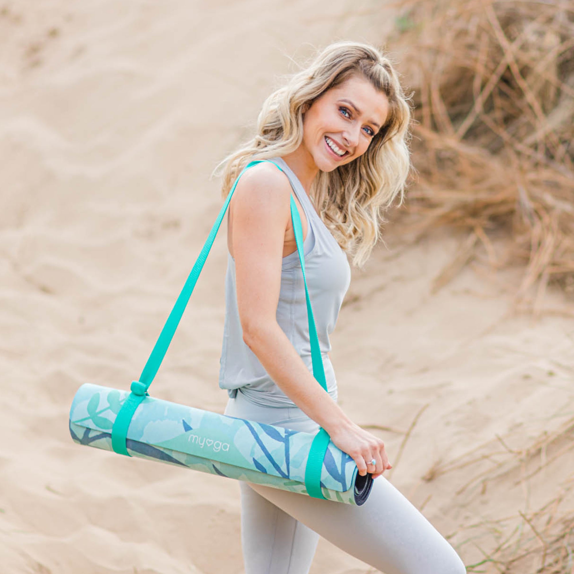 Peacemaker Luxurious Vegan Suede Rubber Yoga Mat www.myga.eco