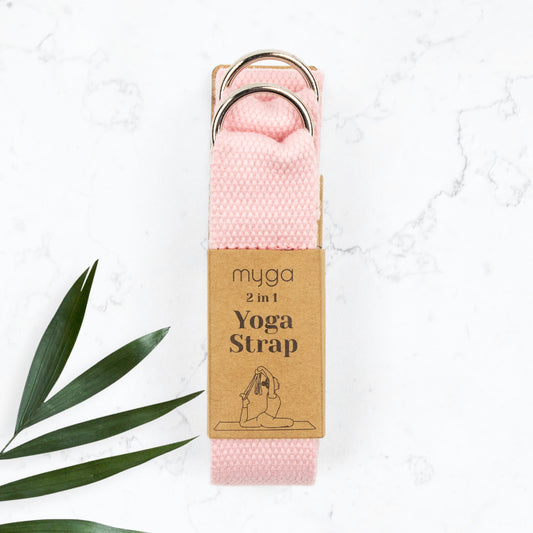 Myga Yoga Entry Mat, Strap & Pair of Blocks - Plum MYGA