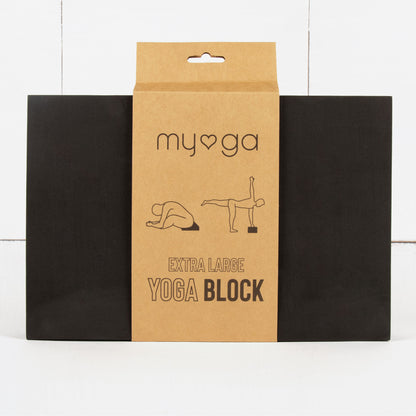 Extra Large Foam Yoga Block - Black –
