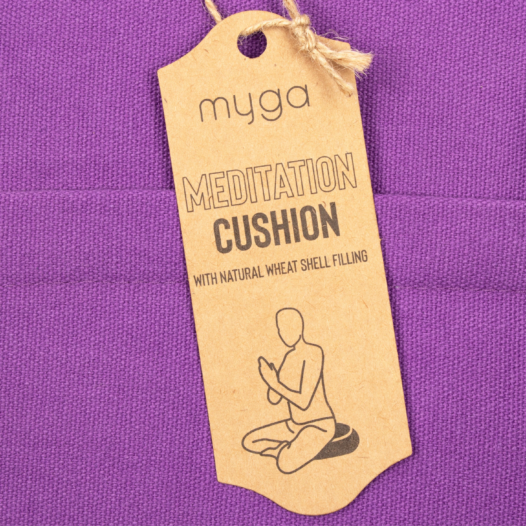 Zafu Meditation Cushion Plum www.myga.eco