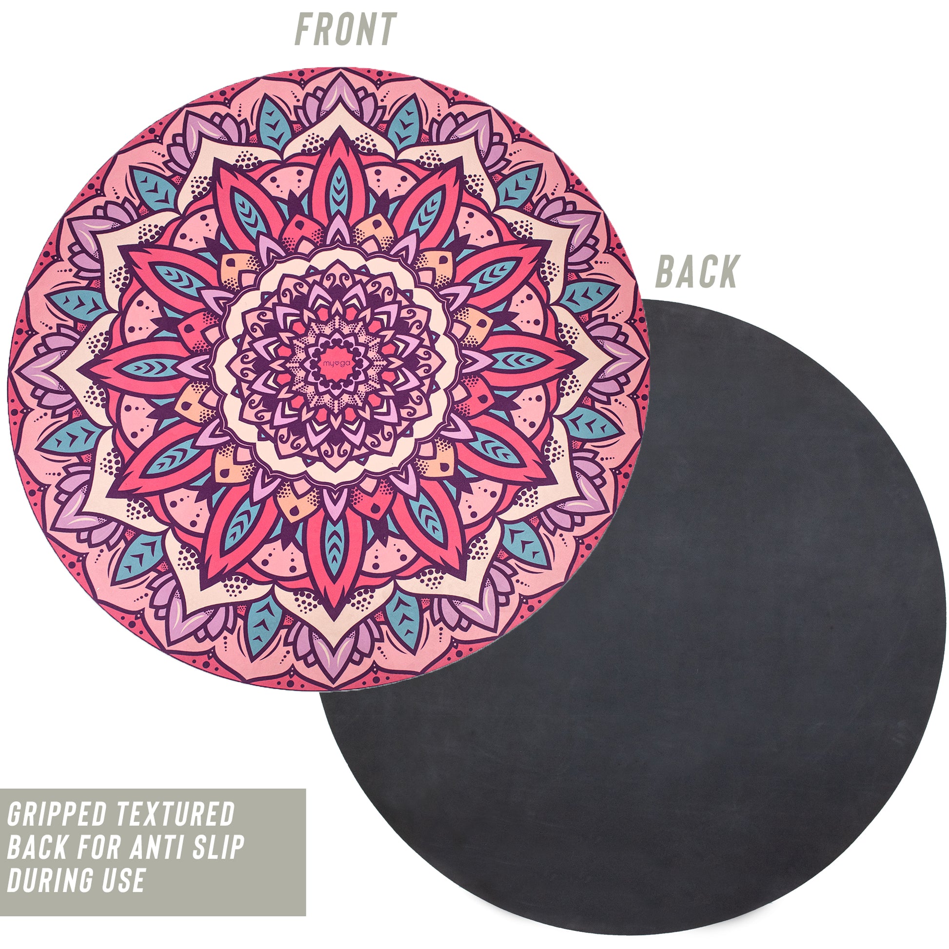 Round Mandala Yoga Mat - 139cm Diameter –