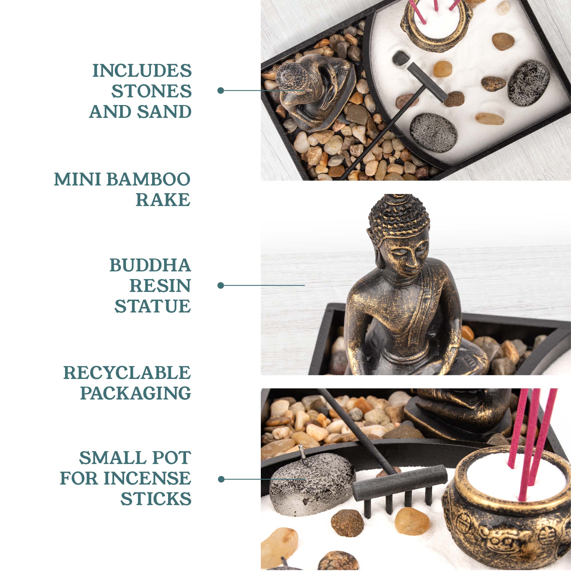 Mini Buddha Zen Garden Kit – www.myga.eco