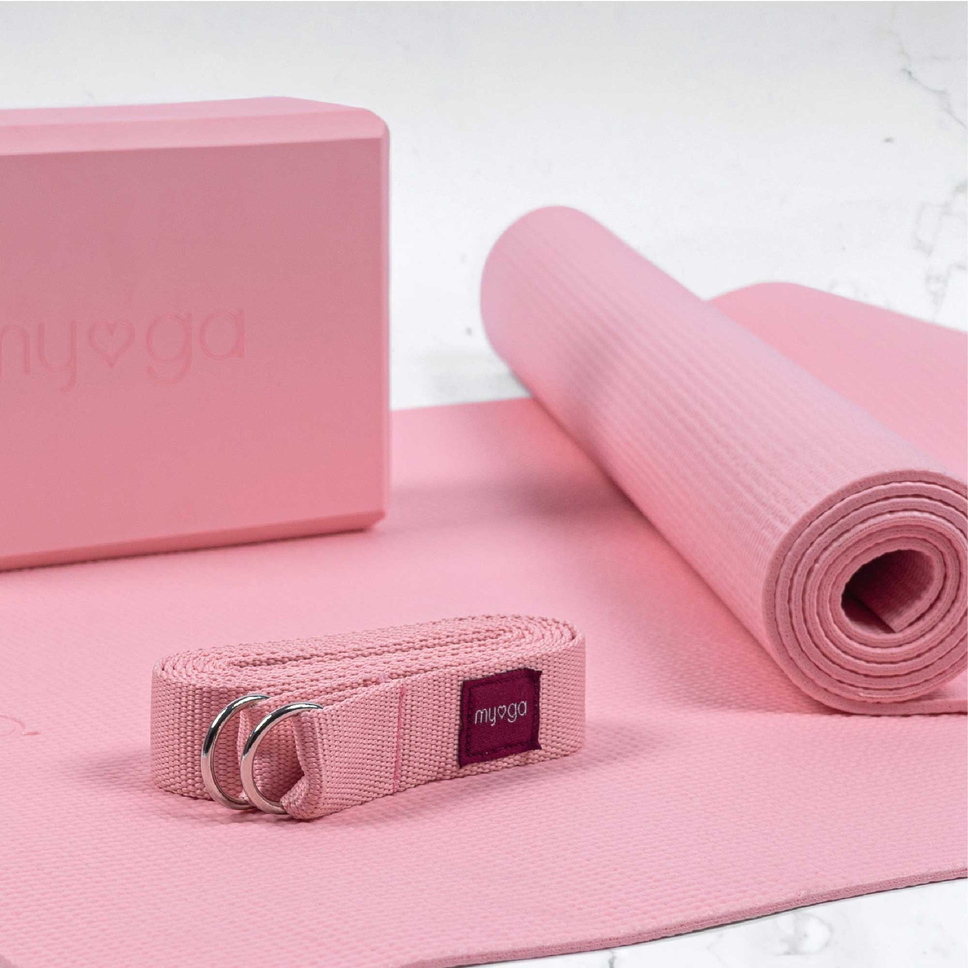 4 Piece Essential Yoga Kit - Pink, Starter Sets -  Canada