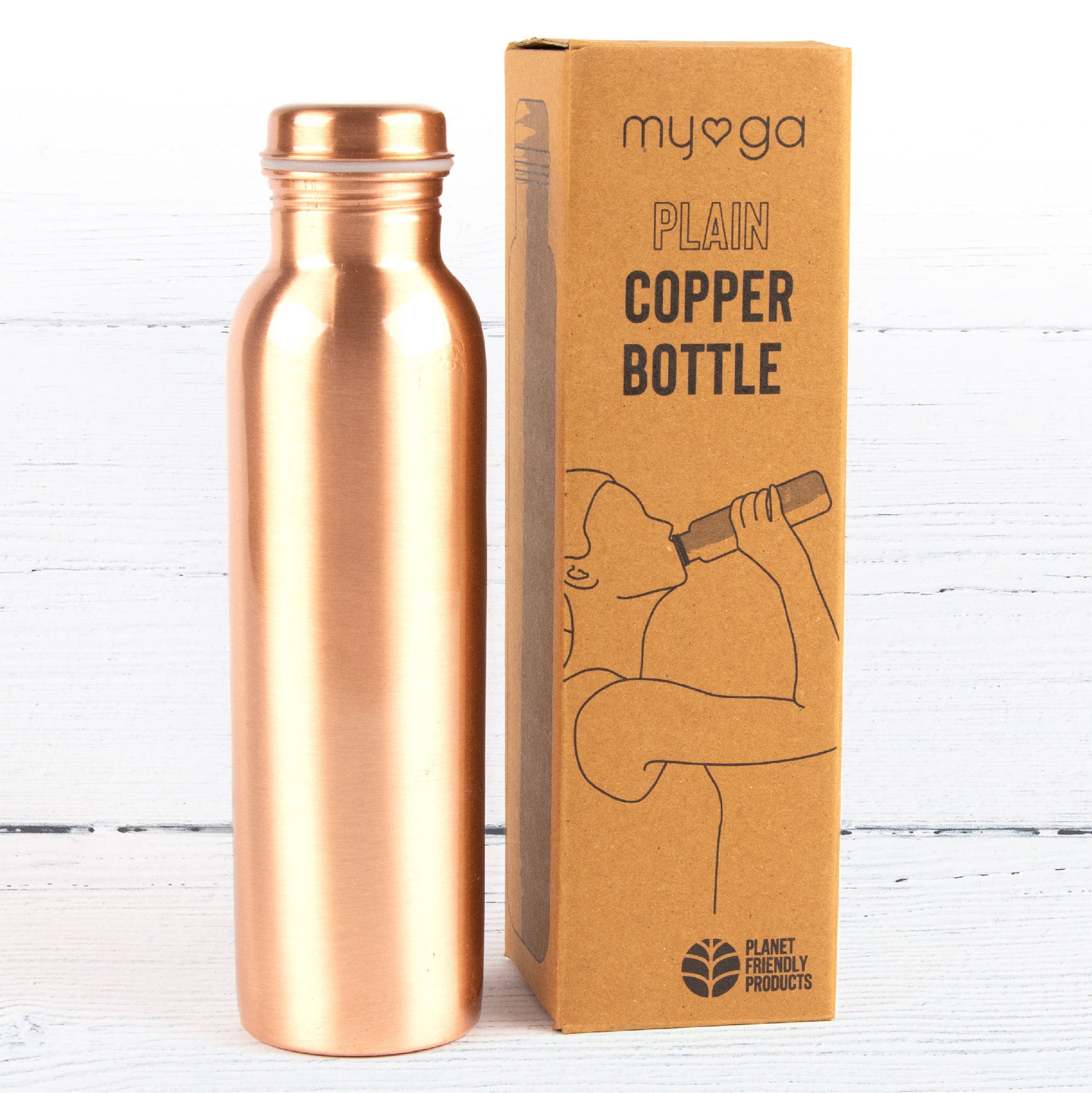 Wooden Copper Water Bottle Mahogany Online 500ML eco-friendly gift